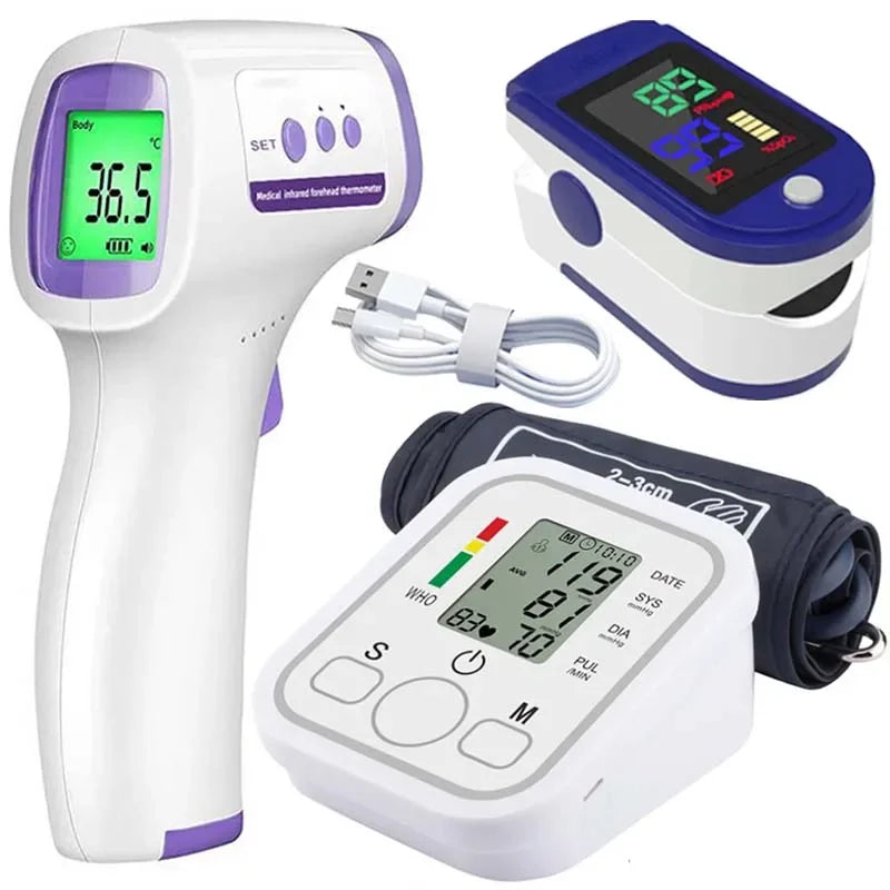 Digital Arm BP Monitor: Automatic Cuff & Heart Rate Sensor