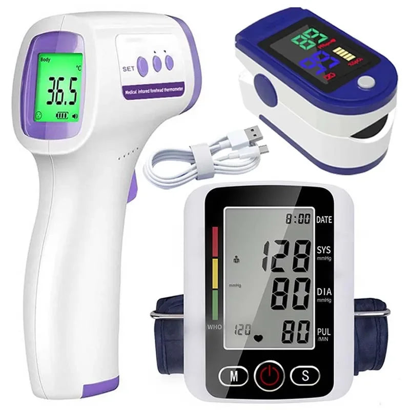 Digital Arm BP Monitor: Automatic Cuff & Heart Rate Sensor