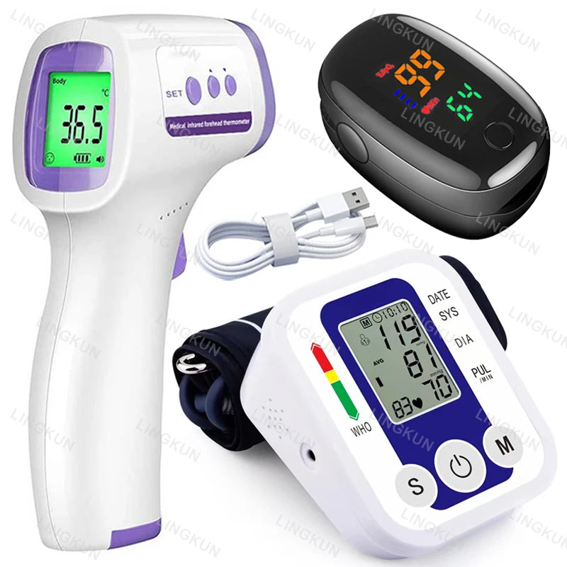 Digital Arm BP Monitor: Automatic Cuff & Heart Rate Sensor