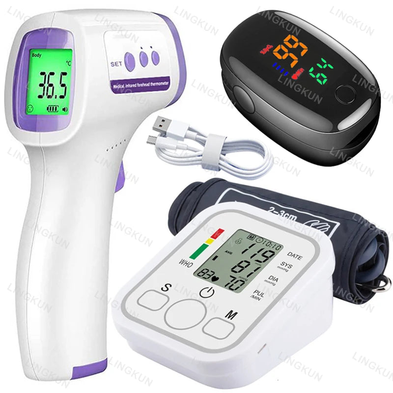 Digital Arm BP Monitor: Automatic Cuff & Heart Rate Sensor